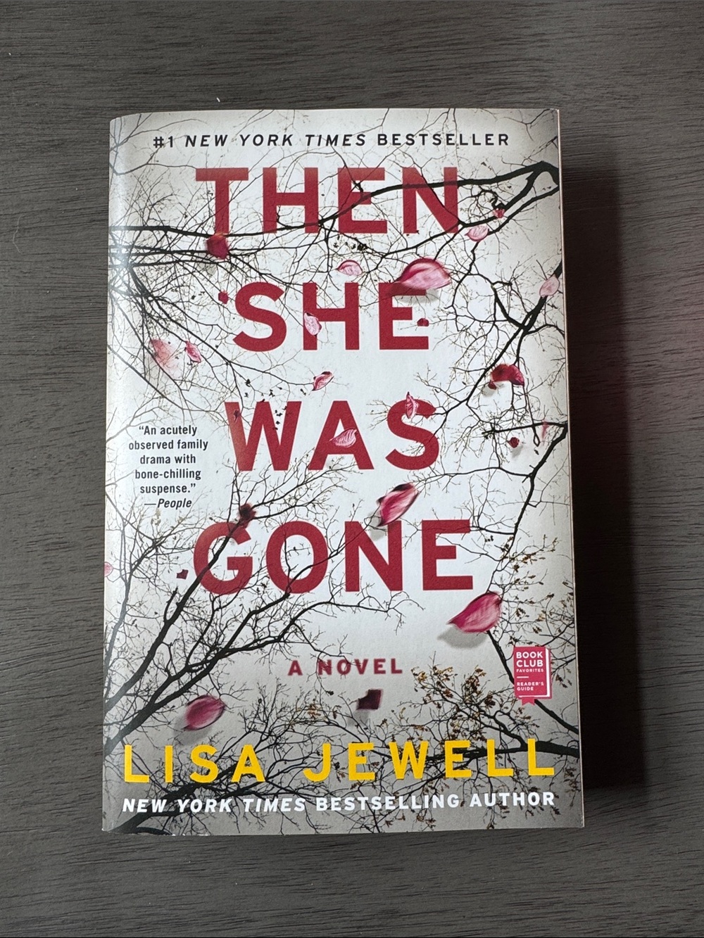Lisa Jewell Then She Was Gone - White Cover with Red Text